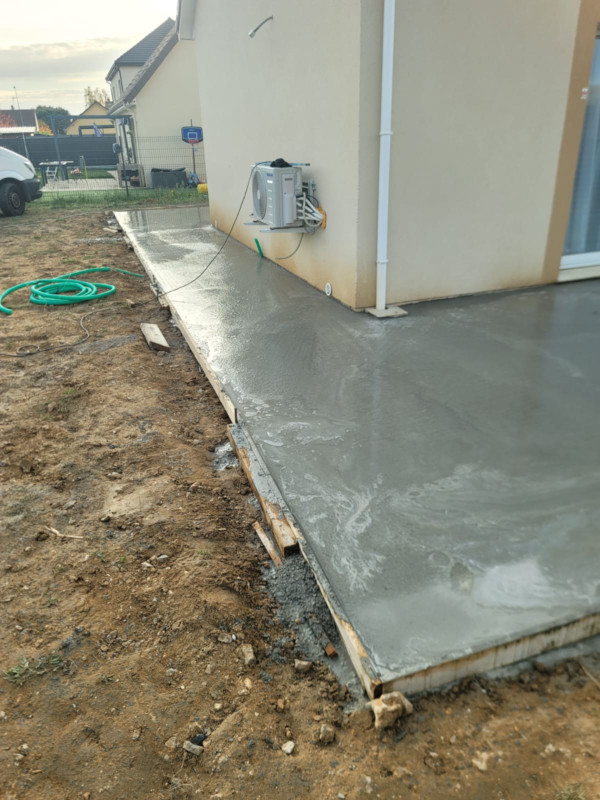 Béton désactivé Vernon - chantier dallage Longuet Paysage
