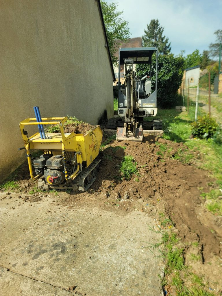 Installation de terrassement à SAINT-PIERRE-LA-GARENNE